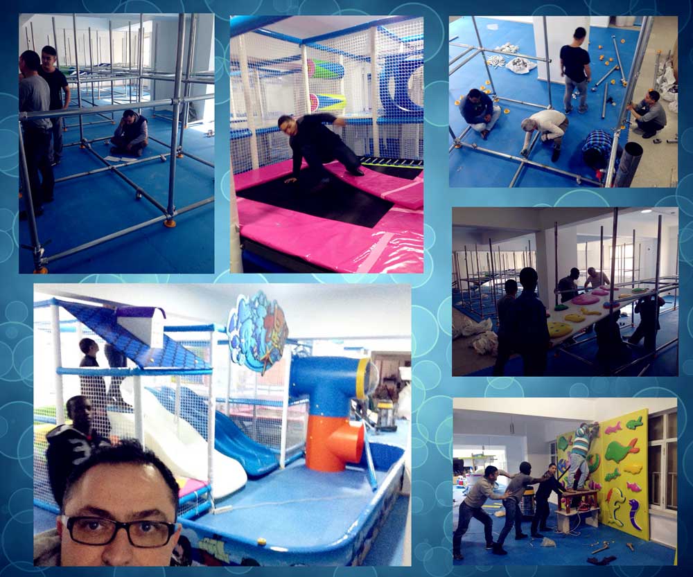 Installation Team of Indoor Playground in Europe