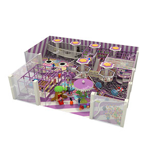 A Dreamy Purple Indoor Comprehensive Large Children’s Soft  Play Customization